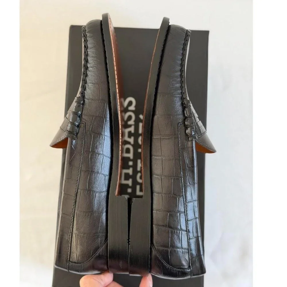 Madewell x G.H.BASS Larson Weejuns Loafers in Black Dark Brown, Size 9.5 - Picture 8 of 9